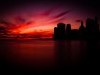 Sunset in Manhattan wallpaper